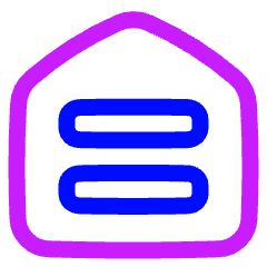 Home Menu Icon from Plump Neon Set