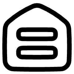 Home Menu Icon from Plump Line Set