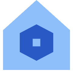 Home Setting Bolt Nut Icon from Sharp Flat Set