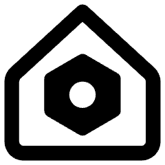 Home Setting Bolt Nut Icon from Core Remix Set