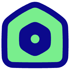 Home Setting Bolt Nut Icon from Plump Pop Set