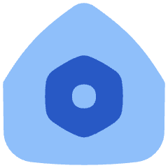 Home Setting Bolt Nut Icon from Flex Flat Set