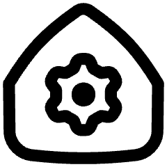 Home Setting Gear Icon from Flex Line Set