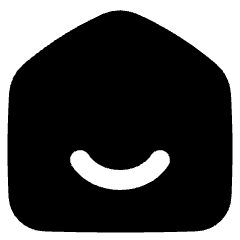 Home Smile Icon from Plump Solid Set