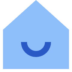 Home Smile Icon from Sharp Flat Set