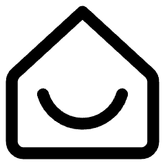 Home Smile Icon from Core Line Set