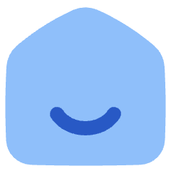 Home Smile Icon from Plump Flat Set