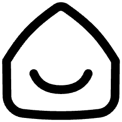 Home Smile Icon from Flex Line Set
