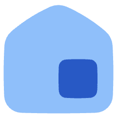Home Window Icon from Plump Flat Set