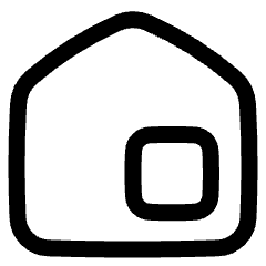 Home Window Icon from Plump Line Set
