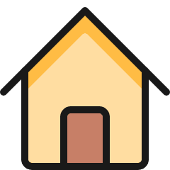 House 2 Icon from Ultimate Colors Set