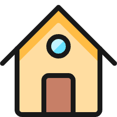 House 3 Icon from Ultimate Colors Set