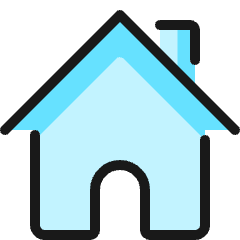House Chimney 2 Icon from Ultimate Colors Set
