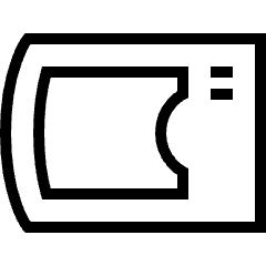 Microwave Icon from Platinum Set