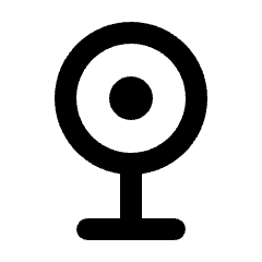 Nest Cam Iq Icon from Rounded Line - Streamline Material Set