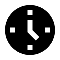 Nest Clock Farsight Analog Fill Icon from Sharp Fill - Streamline Material Set