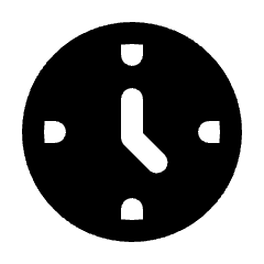 Nest Clock Farsight Analog Fill Icon from Rounded Fill - Material Pro Set