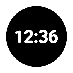 Nest Clock Farsight Digital Fill Icon from Rounded Fill - Material Pro Set