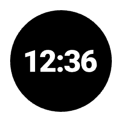 Nest Clock Farsight Digital Fill Icon from Sharp Fill - Material Pro Set