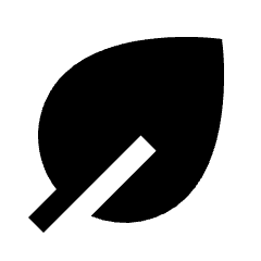 Nest Eco Leaf Fill Icon from Sharp Fill - Material Pro Set