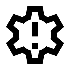 Settings Alert Icon from Sharp Line - Streamline Material Set