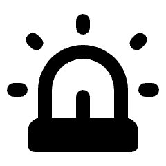 Siren Icon from Rounded Line - Streamline Material Set