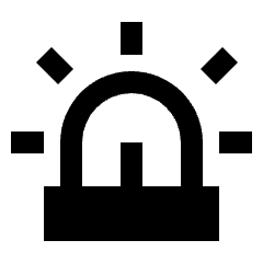 Siren Fill Icon from Sharp Fill - Streamline Material Set