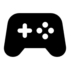 Stadia Controller Fill Icon from Rounded Fill - Streamline Material Set