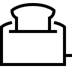 Toaster Icon from Platinum Set