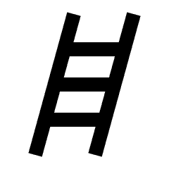 Tools Ladder Fill Icon from Sharp Fill - Material Pro Set