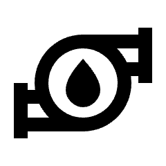 Water Pump Icon from Outlined Line - Streamline Material Set