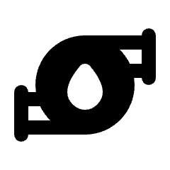 Water Pump Fill Icon from Rounded Fill - Material Pro Set