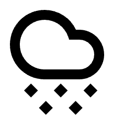 Weather Snowy Icon from Sharp Line - Material Pro Set