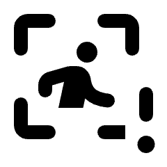 Zone Person Alert Icon from Rounded Line - Streamline Material Set