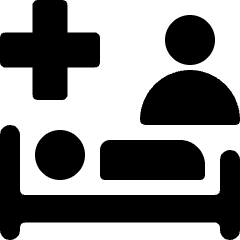 Hospital Bedroom Nurse Icon from Ultimate Bold Set