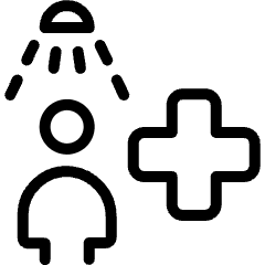 Hospital Shower Icon from Ultimate Light Set