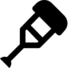 Medical Crutches Icon from Nova Solid Set