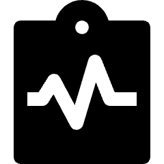 Medical Heartrate Report Icon from Nova Solid Set