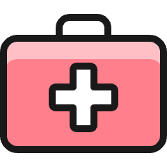 Hospital First Aid Icon from Ultimate Colors Set