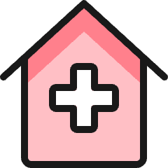 Hospital House Icon from Ultimate Colors Set
