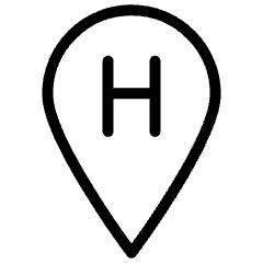 Hospital Pin Icon from Ultimate Light Set