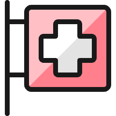 Hospital Sign Icon from Ultimate Colors Set