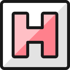 Hospital Sign Square Icon from Ultimate Colors Set