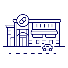 Drug Store Illustration from UX Line Set