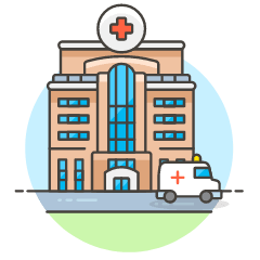 Hospital Clinic 1 Illustration from UX Colors Set