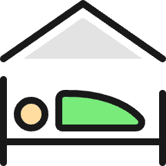 Hotel Bedroom 1 Icon from Ultimate Colors Set
