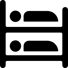 Hotel Bunk Bed Icon from Ultimate Bold Set