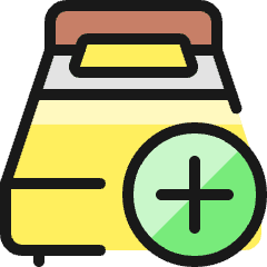 Hotel Double Bed Add Icon from Ultimate Colors Set