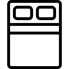 Hotel Double Bed Icon from Ultimate Light Set