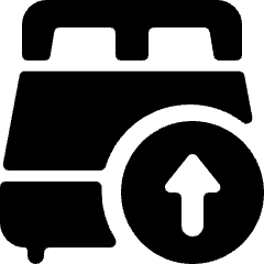 Hotel Double Bed Upload Icon from Ultimate Bold Set